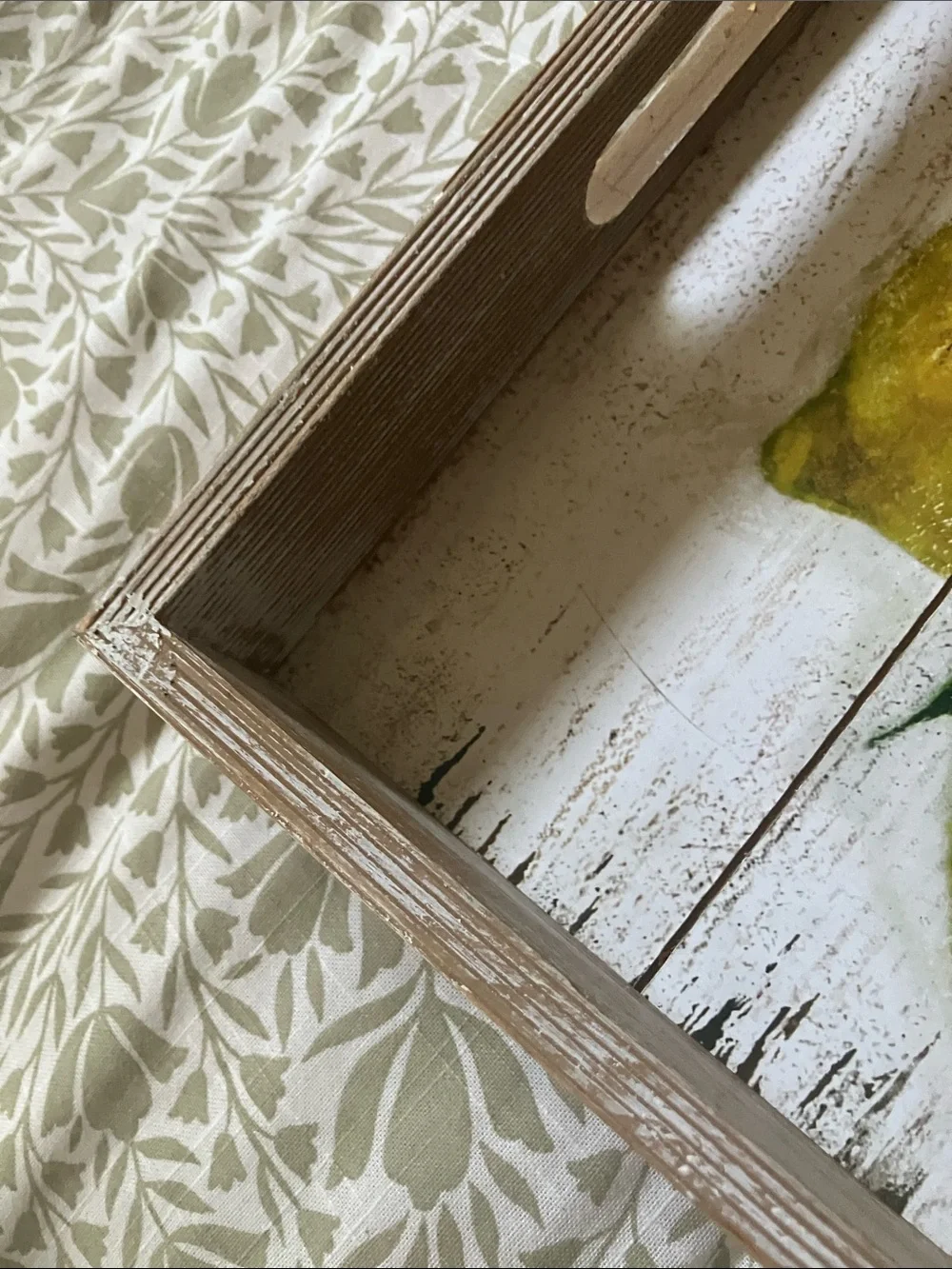 Wooden lemon tray 13x13
